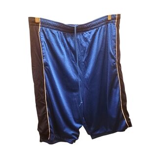 Edge Blue and Black Athletic Shorts Lightweight Polyester